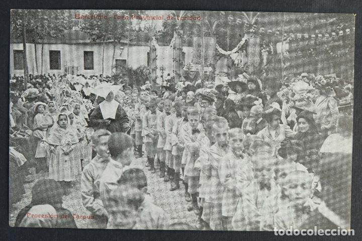 Postales: Postal original-Barcelona, casa provincial de caridad. Procesi&oacute;n del Corpus