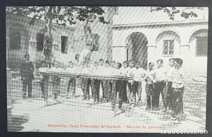 Postales: Postal original-Barcelona, casa provincial de caridad. Secci&oacute;n V, gimnasia