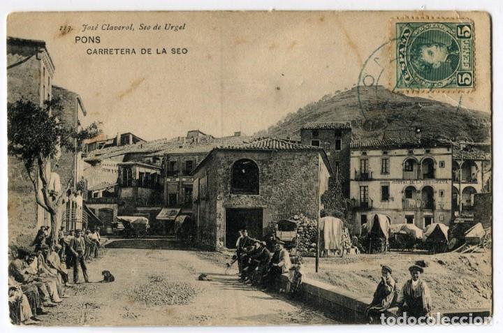 Postales: a05831 ponts carrer de la seo claverol n&ordm;113 circulada 1909