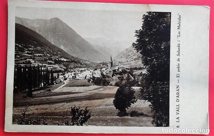 Postales: Valle de Ar&aacute;n. 8 El poble de Salard&uacute; i Les Mal&iuml;des. Mumbr&uacute;. Nueva. Blanco/Negro. Publicidad del jara