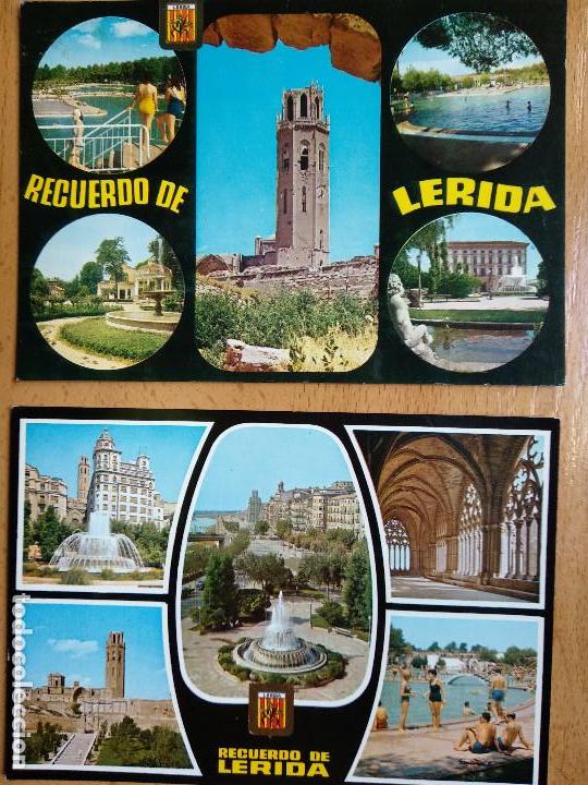 Postales: 2 POSTALES LERIDA.  VISTAS..
