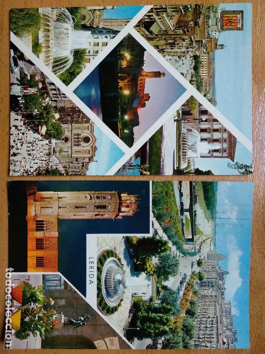 Postales: 2 POSTALES LERIDA.  VISTAS..