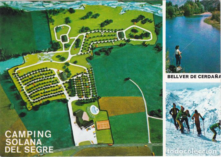 Postales: camping solana del segre, bellver de cerda&ntilde;a, lerida