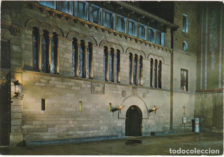 Postales: lerida, palacio, paheria, fachada principal iluminada