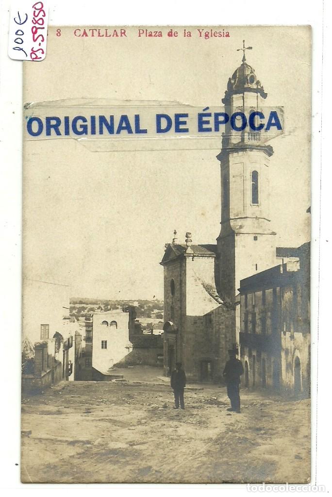 Postcards: (PS-59850)POSTAL FOTOGRAFICA DE CATLLAR-PLAZA DE LA IGLESIA