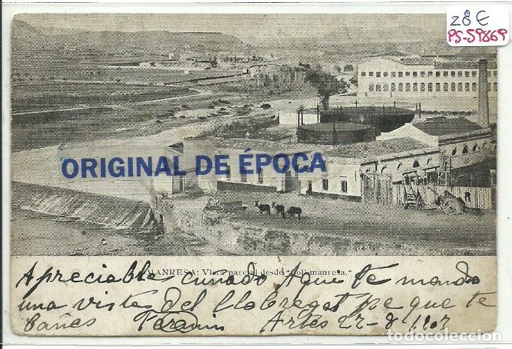 Postcards: (PS-59869)POSTAL DE MANRESA-VISTA PARCIAL DESDE COLL