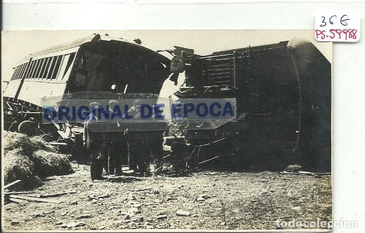 Postcards: (PS-59988)POSTAL FOTOGRAFICA DE SABADELL-ACCIDENTE FERROVIARIO A&Ntilde;O 1921