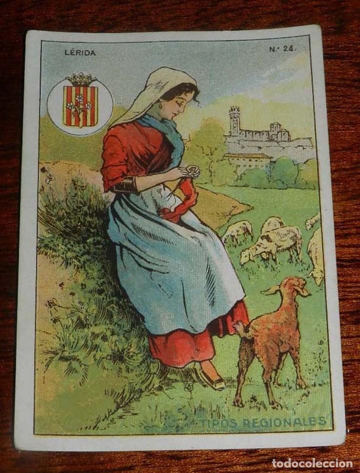 Postales: ANTIGUO CROMO, LERIDA, TIPOS REGIONALES, CON PUBLICIDAD DE LA FABRICA DE CHOCOLATES JOSE MARIA BALAR
