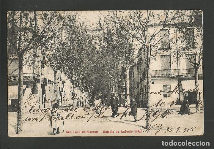 Postales: SANT FELIU DE GUIXOLS-RAMBLA DE ANTONIO VIDAL-H.BARROSO-POSTAL ANTIGA-(58.168)