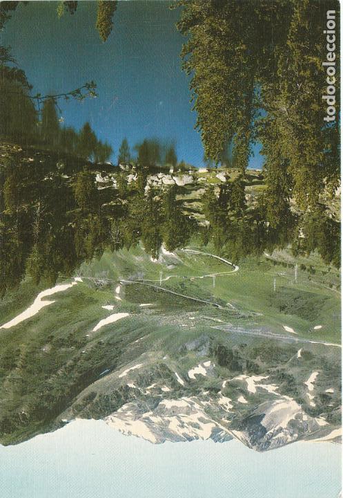 Postales: pirineu catala, estany 1er de gerber, al fons montanyo, lerida