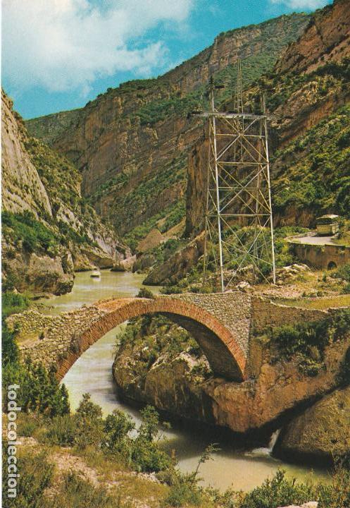 Postales: pirineos de lerida, el pallars, desfiladero de terradets