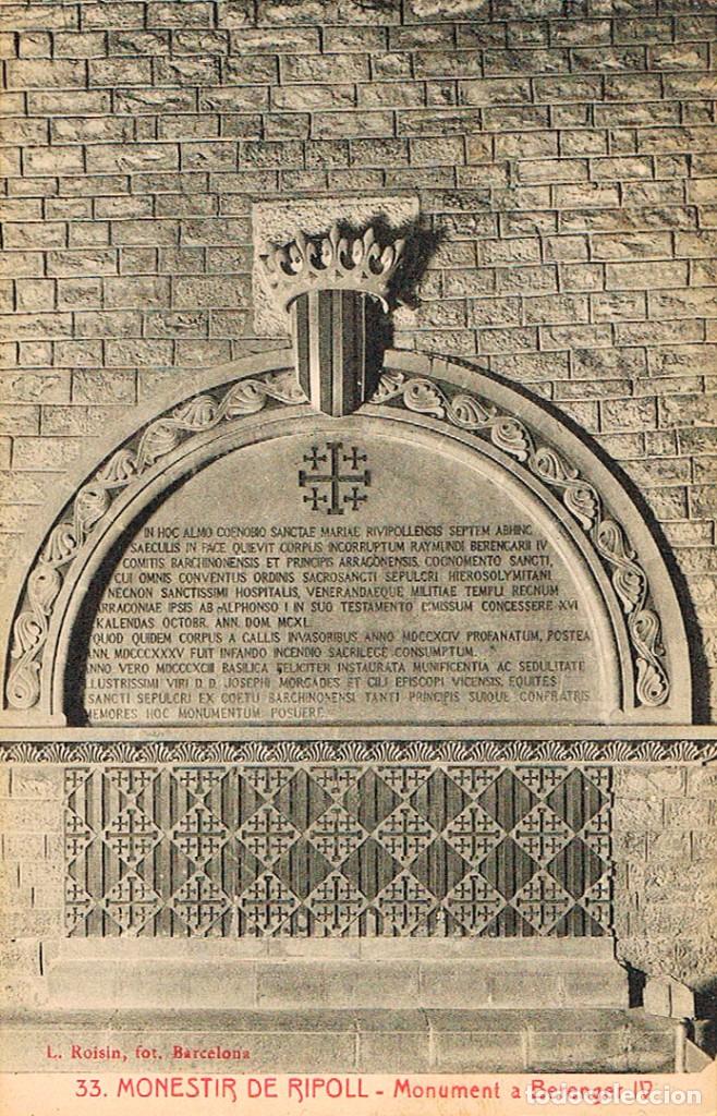 Postkarten: MONATERIO DE RIPOLL, MONUMENTO A BEREBGUER IV, ROISIN FOTOGRAFO