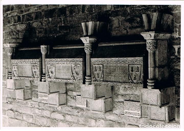 Postales: ESTANY, MONASTERIO, sarcofagos de los abades