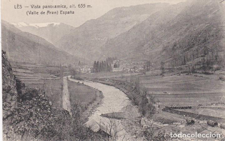 Postales: les, vista panoramica, valle de aran, lerida