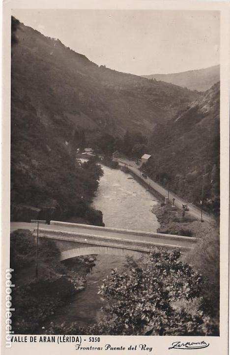 Postales: valle de aran, frontera puente del rey, lerida