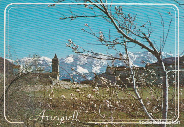 Postales: arseguel, detall i al fons el cadi, lerida