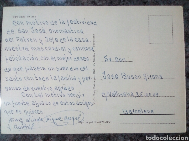 Postales: Postal de Sitges. - Foto 2