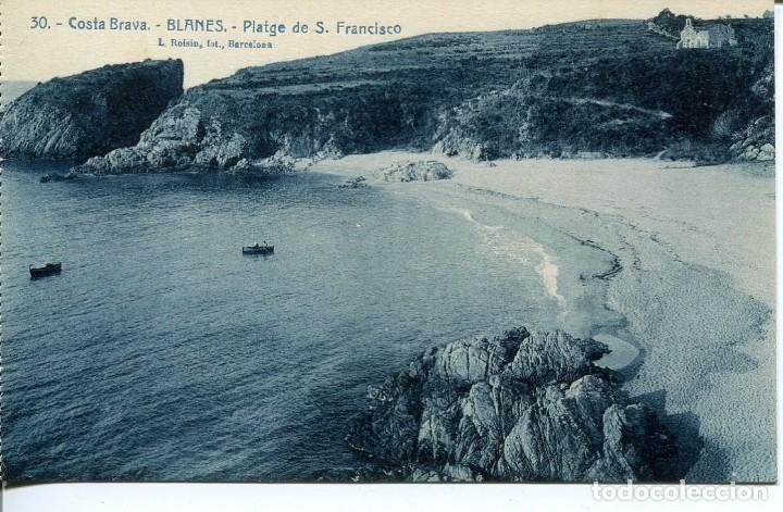 Postkarten: BLANES--PLATGE DE S. FRANCISCO-- N&ordm; 30-ROISIN