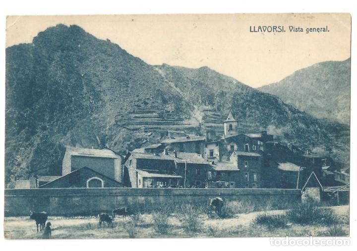 Postales: LLAVORSI.- VISTA GENERAL. FOTO GORD&Oacute;. L&Eacute;RIDA- SIN CIRCULAR