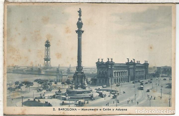 Postales: BARCELONA MONUMENTO A COLON ESCRITA - Foto 1