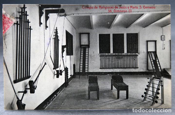 Postales: Postal Colegio Religiosas Jes&uacute;s y Mar&iacute;a San Gervasio Gimnasio I A Tolr&aacute; Viazo circulada 1909