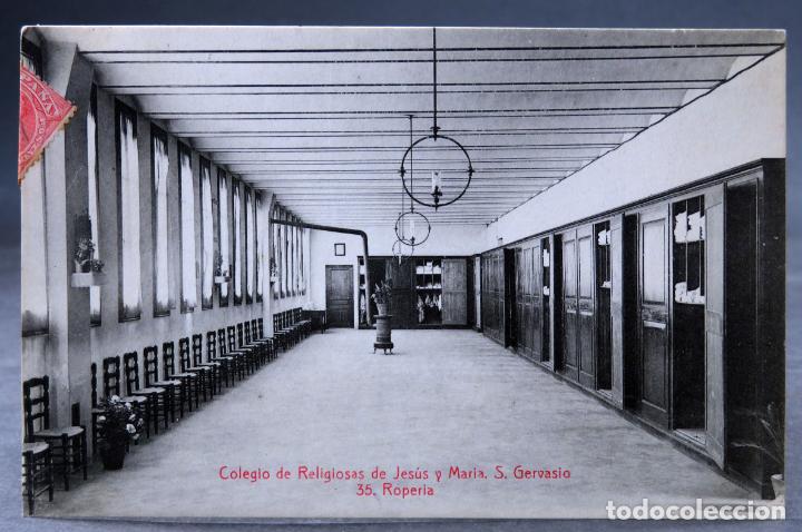 Postkarten: Postal Colegio Religiosas Jes&uacute;s y Mar&iacute;a San Gervasio Roper&iacute;a A Tolr&aacute; Viazo circulada 1910