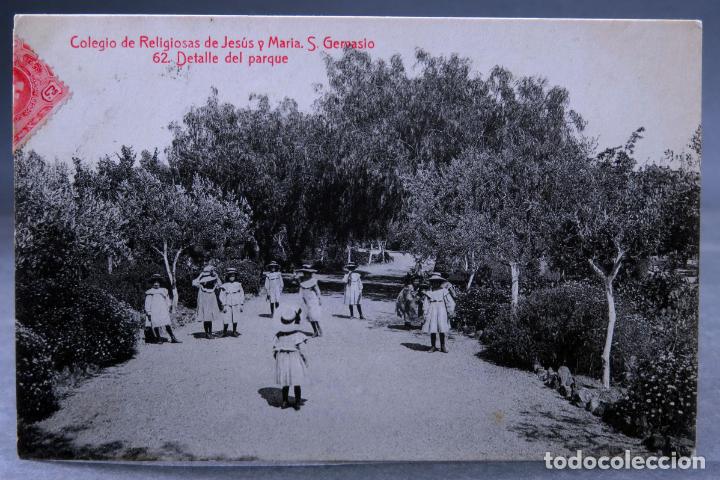 Postkarten: Postal Colegio Religiosas Jes&uacute;s y Mar&iacute;a San Gervasio Detalle parque ni&ntilde;as A Tolr&aacute; Viazo circulada