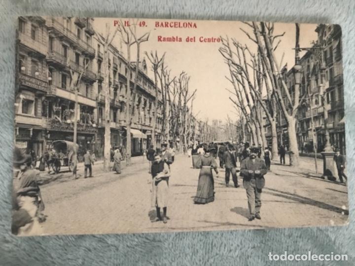 Postales: ANTIGUA POSTAL BARCELONA RAMBLA DEL CENTRO 49 - Foto 1