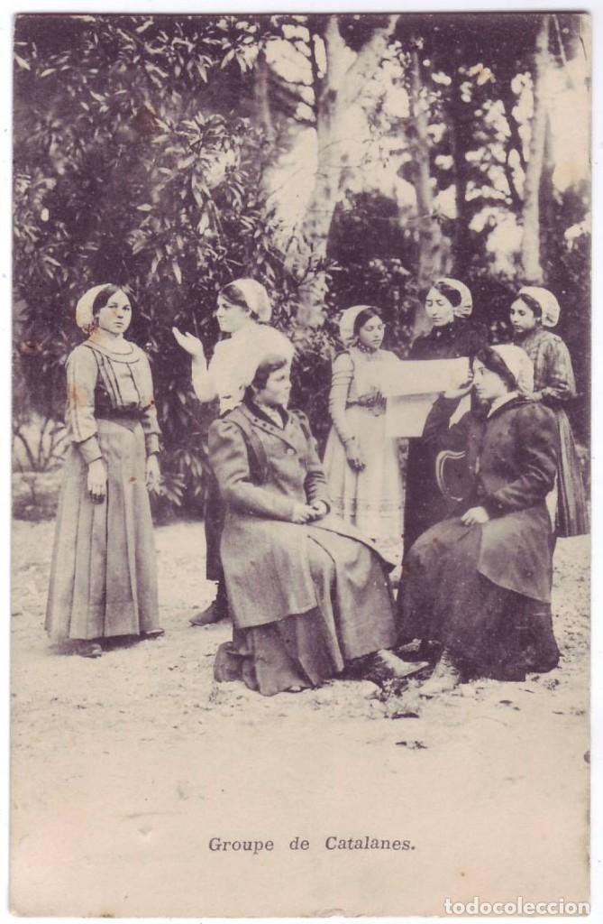 Postales: Tipos catalanes: Grupo de catalanas. Edition Couderc. No circulada (A&ntilde;os 10)