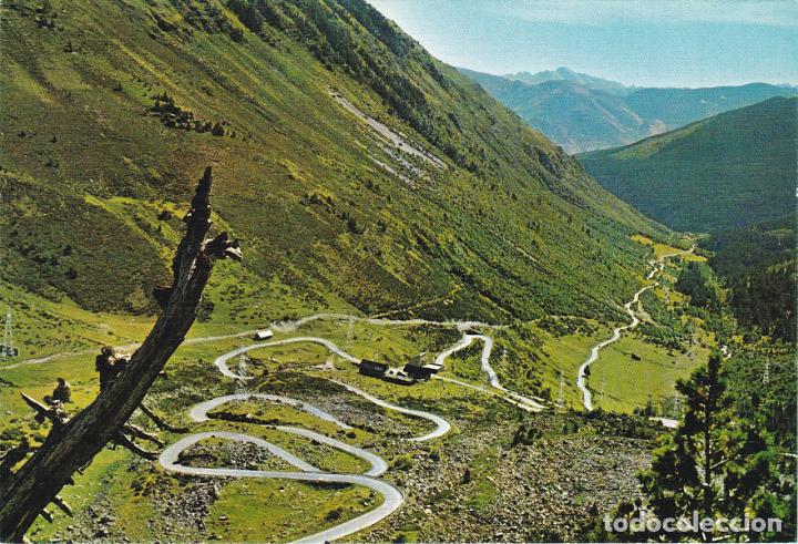 Postales: puerto de la bonaigua, curvas de la madre de deu, lerida