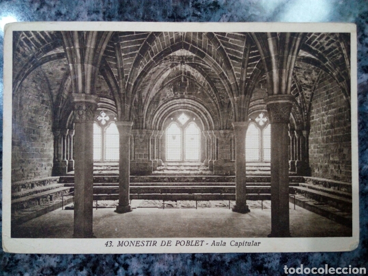 Postales: Postal de Monasterio de Poblet. Aula Capitular. - Foto 1