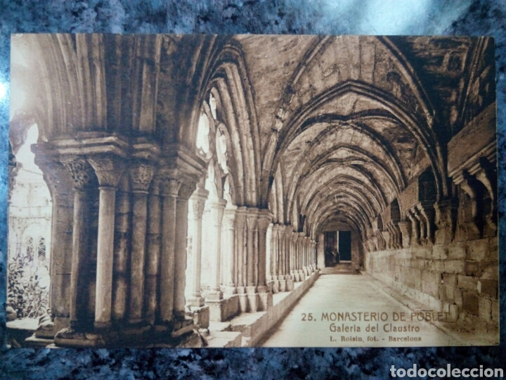 Postales: Postal de Monasterio de Poblet. Galer&iacute;a del Claustro.