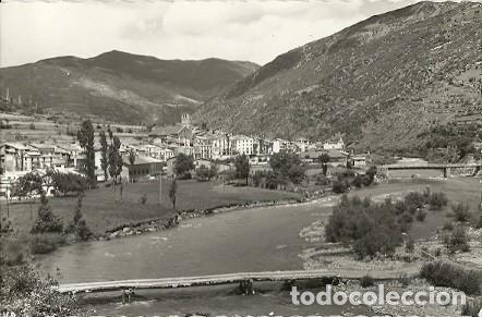 Cartes Postales: ANTIGUA POSTAL 244 PALLARS LERIDA SORT VISTA GENERAL EDICIO OFICINA DE TURISMO POBLA DE SEGUR