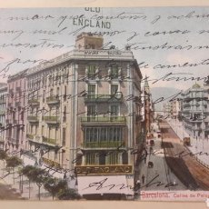 Postales: 1914 BARCELONA CALLE SAN PELAYO Y BALMES