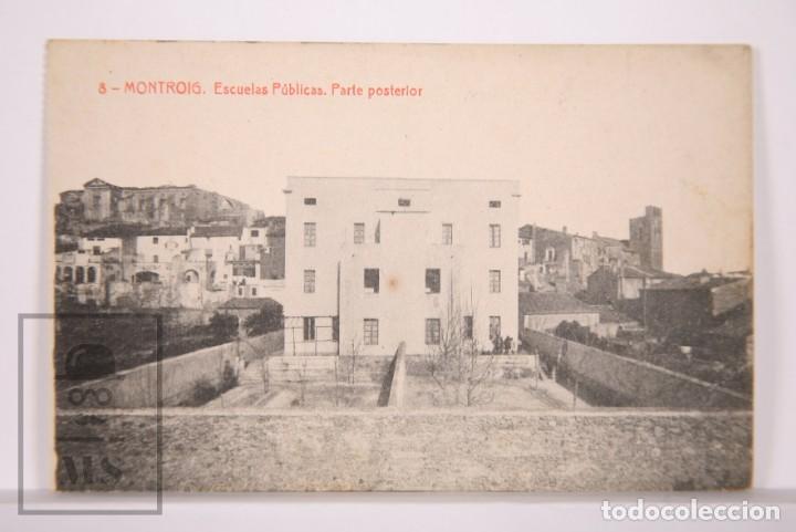 Postcards: Antigua Postal - 8. Montroig. Escuelas P&uacute;blicas - 8688, Ed. Thomas - Sin Circular