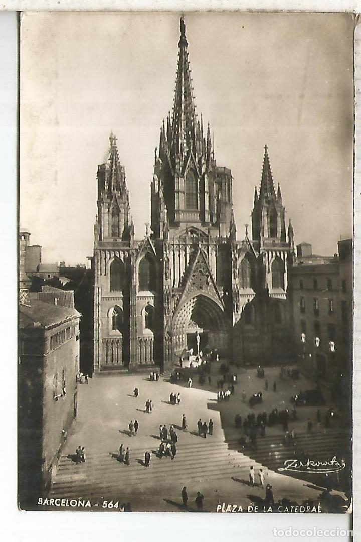 Postales: BARCELONA CATEDRAL ESCRITA - Foto 1