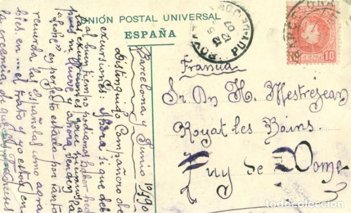 Postales: BARCELONA VALLVIDRERA. CIRCULADA EN 1907 - Foto 2