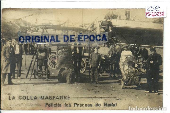 Postcards: (PS-60258)POSTAL FOTOGRAFICA DESCONOCIDA-LA COLLA MASFARRE.FELICITA LES PASQUES DE NADAL