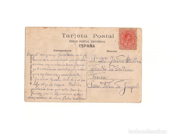 Postales: AGULLANA.- DIRIGINTSE ALS EXAMENS. - Foto 2