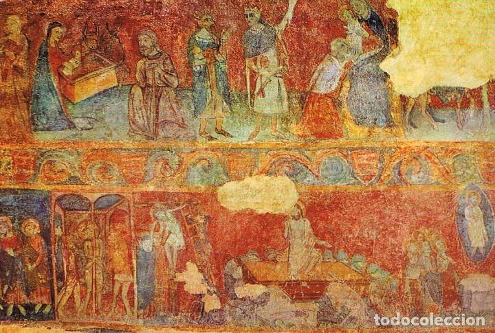 Postais: Llu&ccedil;&aacute;, pintura mural del siglo XIV