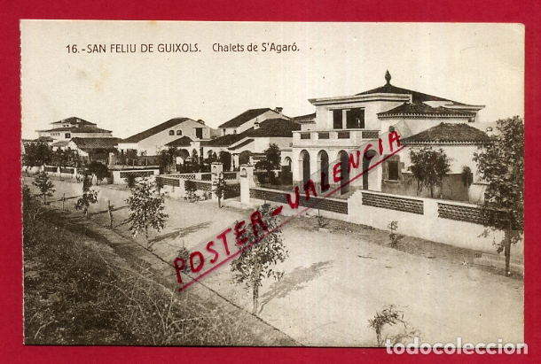 Postales: POSTAL SAN FELIU DE GUIXOLS, CHALETS DE S'AGARO , ORIGINAL , P590