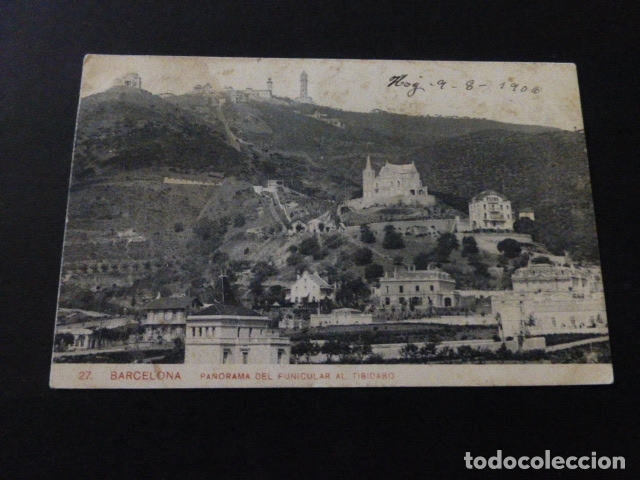 Postales: barcelona panorama del funicular al tibidabo - Foto 1