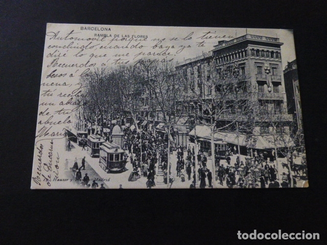 Postales: barcelona RAMBLA DE LAS FLORES - Foto 1