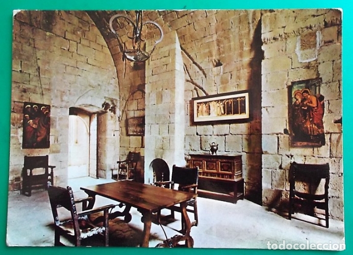 Postales: Real Monasterio de Poblet. 41 La Sala del Calefactorio. ED del Monasterio. Nueva. Color