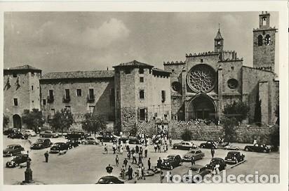 Cartoline: ANTIGUA POSTAL 50 SAN CUGAT DEL VALLES PANORAMICA DEL REAL MONASTERIO FOT J CABANAS