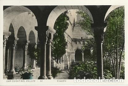 Cartoline: ANTIGUA POSTAL 53 SAN CUGAT DEL VALLES CLAUSTRO FOT CABANAS