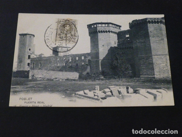 Postales: POBLET TARRAGONA PUERTA REAL - Foto 1