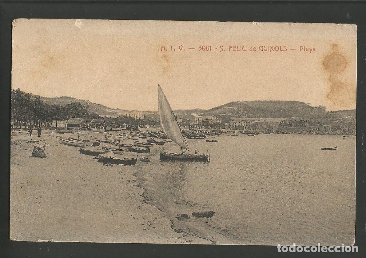 Postales: SANT FELIU DE GUIXOLS-PLATJA-ATV 3081-VER REVERSO-(59.401)