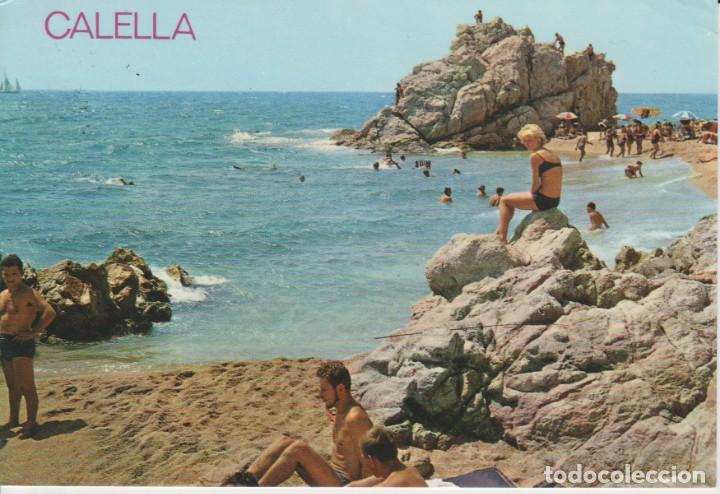 Postales: (6) CALELLA DE LA COSTA. PLAYA Y ROCA GROSSA - Foto 1