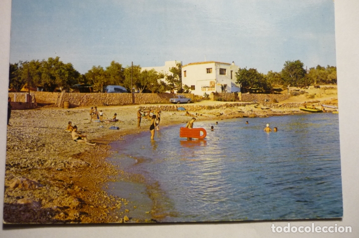 Cartoline: postal ampolla-camping san jorge escrita